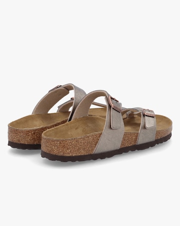 Birkenstock Mayari Graceful Taupe Birko-Flor Thong Sandals Narrow Fit
