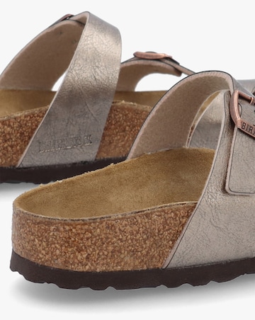 Birkenstock Mayari Graceful Taupe Birko-Flor Thong Sandals Narrow Fit