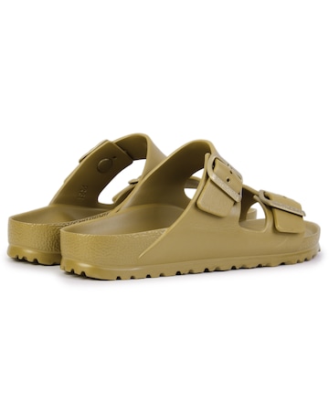 Birkenstock Arizona EVA Glamour Gold Two Bar Mules Narrow Width
