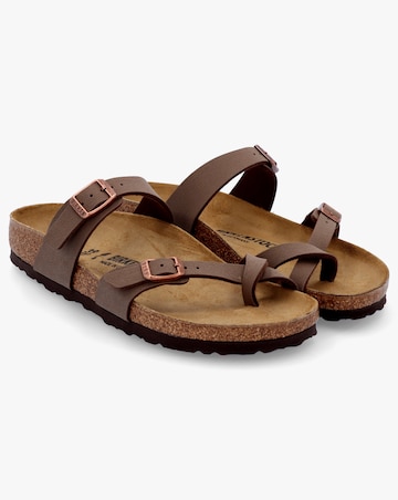 Birkenstock Mayari Mocca Birko-Flor Thong Sandals Narrow Fit