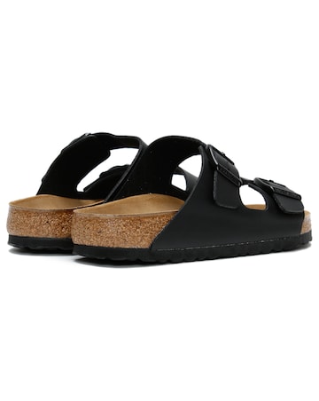 Birkenstock Arizona Black Birko-Flor Two Bar Mules Standard Fit