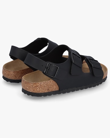 Birkenstock Milano Black Birko-Flor Sandals Narrow Width