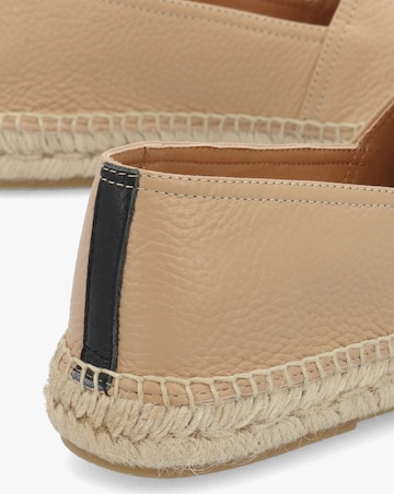 Daniel Joey Nude Leather Toe Cap Espadrilles Standard Fit