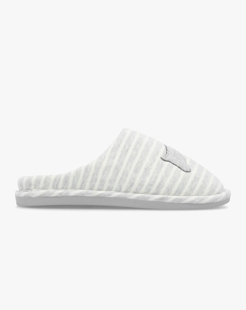 Radley Hadley Jersey Stripe Grey Mule Slippers Standard Fit