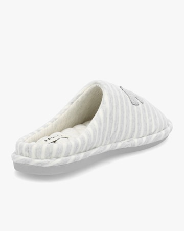 Radley Hadley Jersey Stripe Grey Mule Slippers Standard Fit