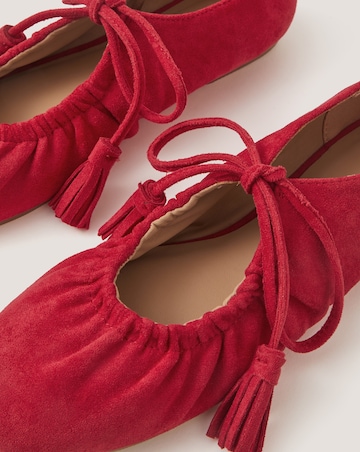 Monsoon Blair Faux Suede Ballet Pumps