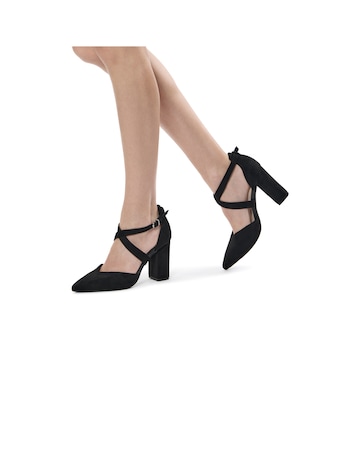Paradox London Gwendolyn Wide E Fit Court Shoes