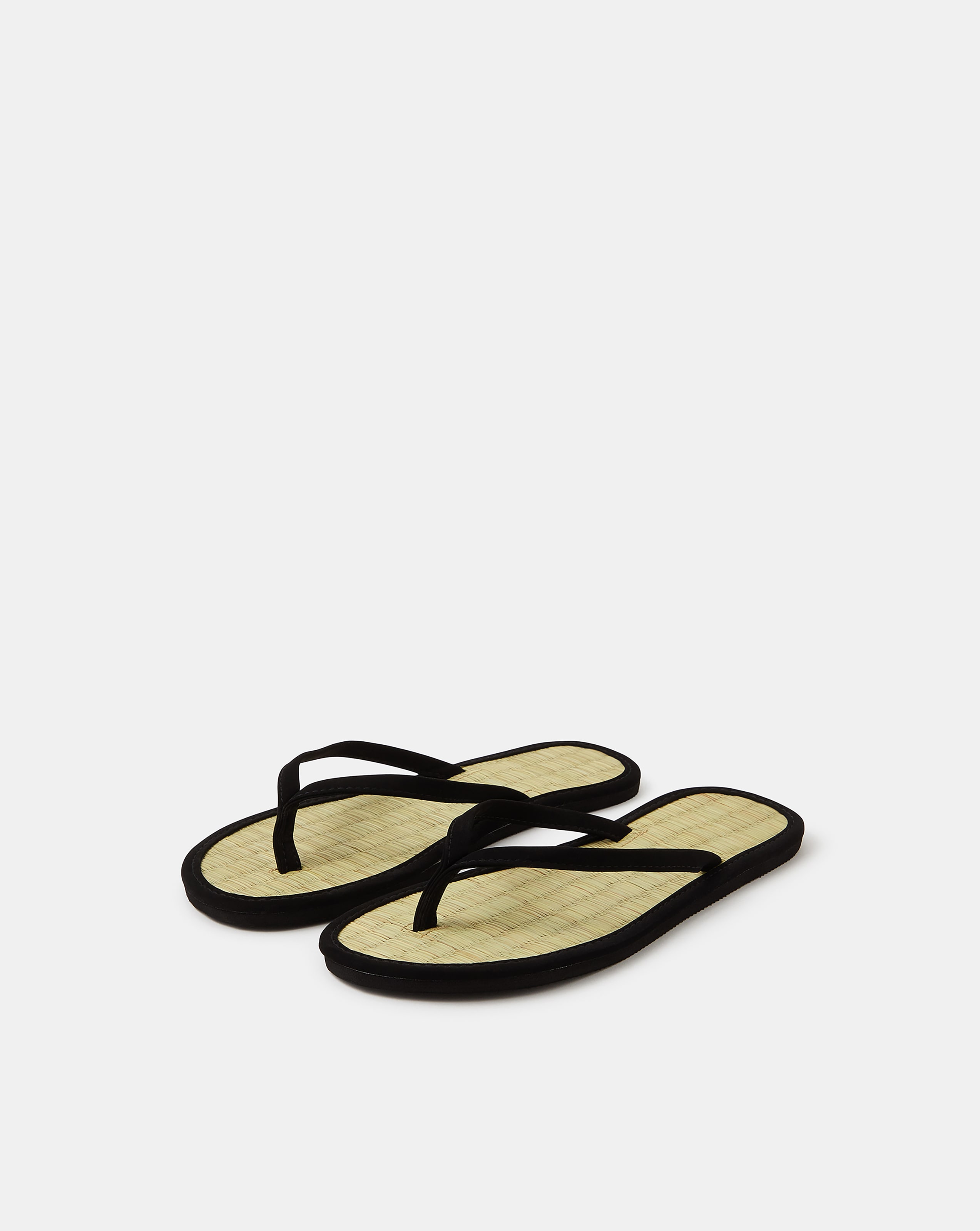 Accessorize Plain Seagrass Flip Flops