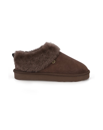Just Sheepskin Womens Holly Full Back Slippers with EVA Sole