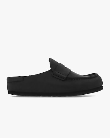 Birkenstock Naples Wrapped Black Leather Clogs Narrow Width