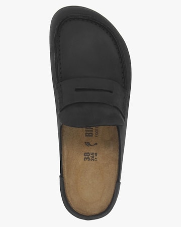 Birkenstock Naples Wrapped Black Leather Clogs Narrow Width