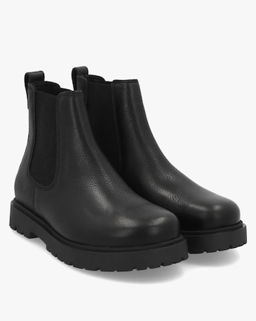 Birkenstock Highwood Black Leather Chelsea Boots Standard Fit