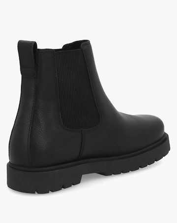 Birkenstock Highwood Black Leather Chelsea Boots Standard Fit