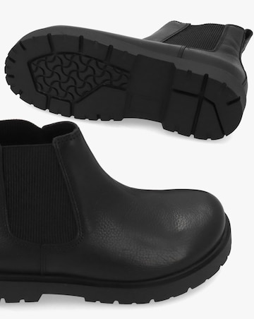 Birkenstock Highwood Black Leather Chelsea Boots Standard Fit