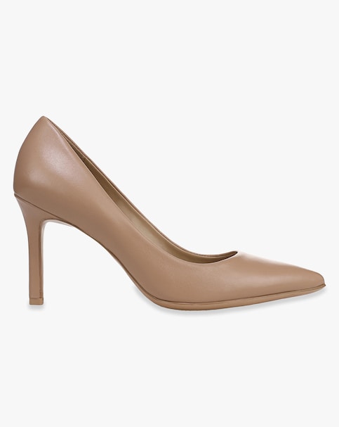 Naturalizer Anna Cream Leather Court Shoes Wide Fit (E)