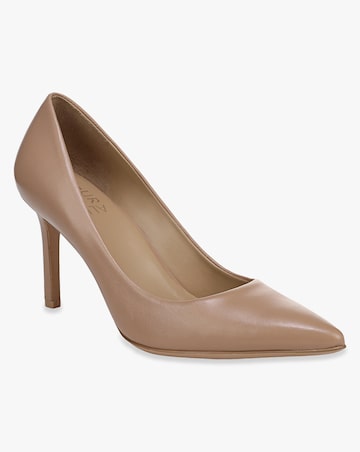Naturalizer Anna Cream Leather Court Shoes Wide Fit (E)