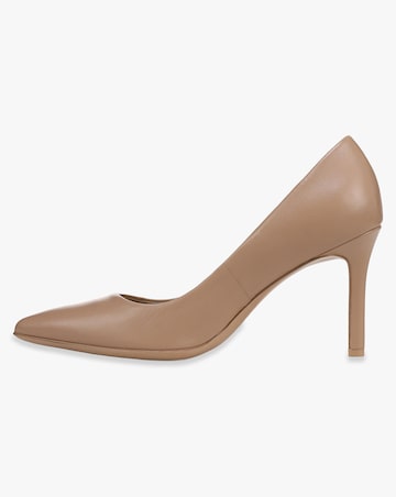 Naturalizer Anna Cream Leather Court Shoes Wide Fit (E)