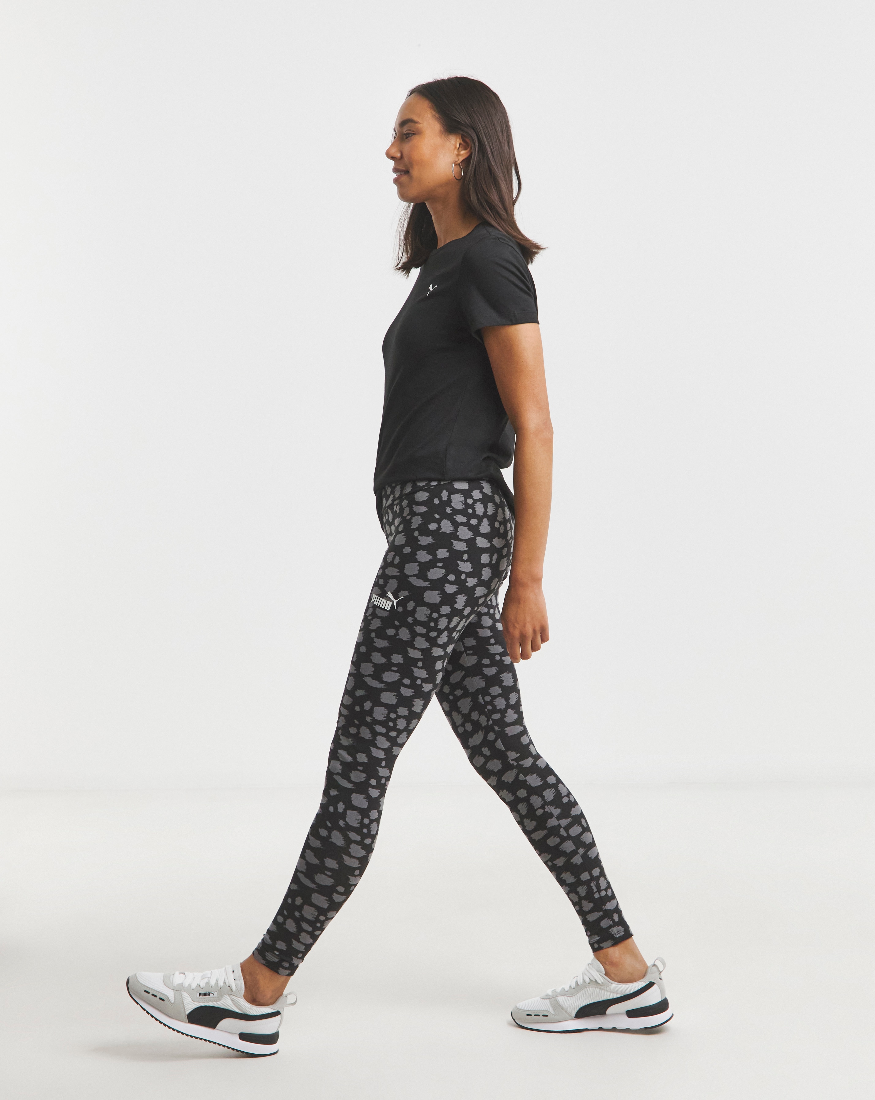 Puma Animal Leggings - Black - Size S10 - Women's