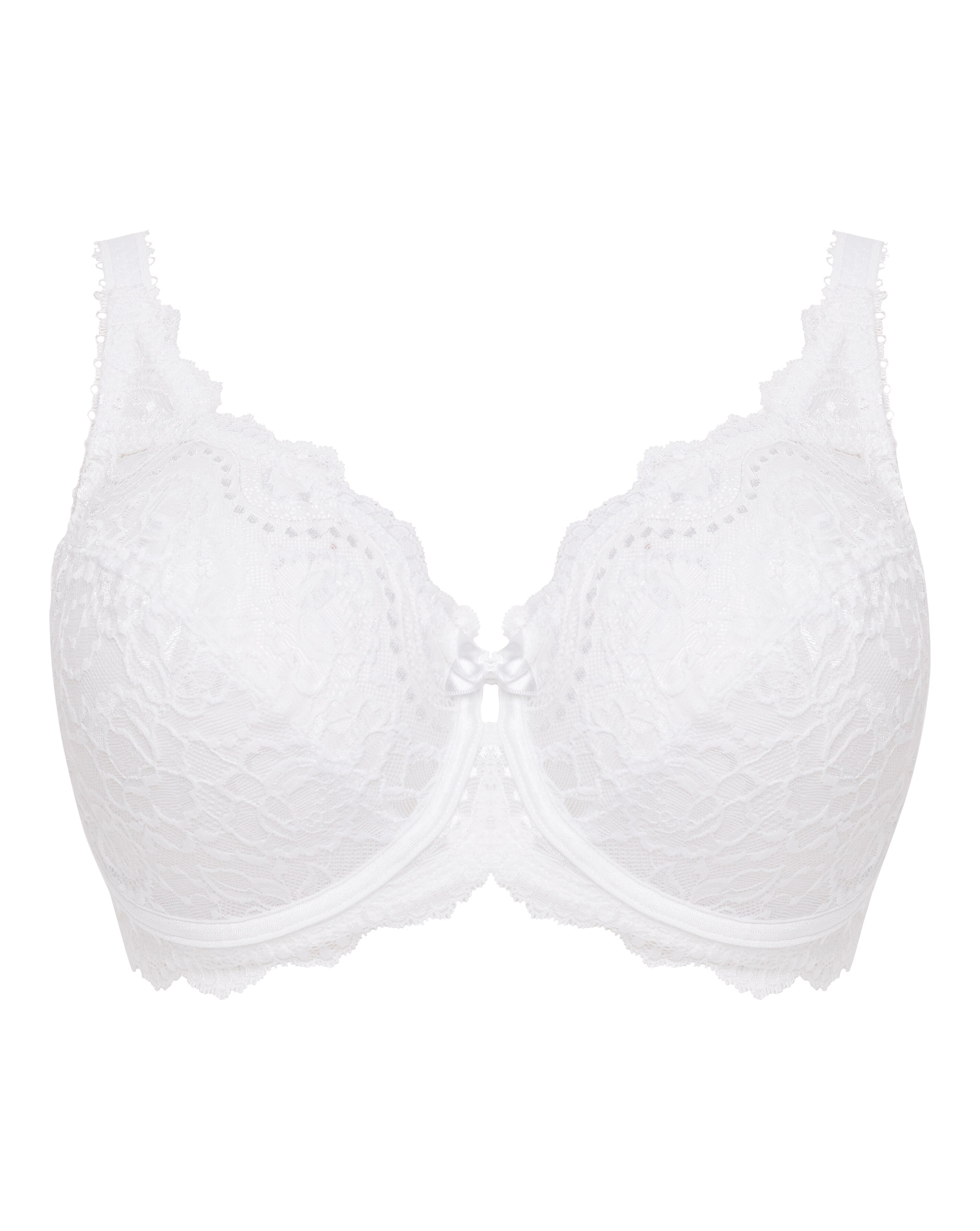 Playtex Flower Lace Full Cup Bra White