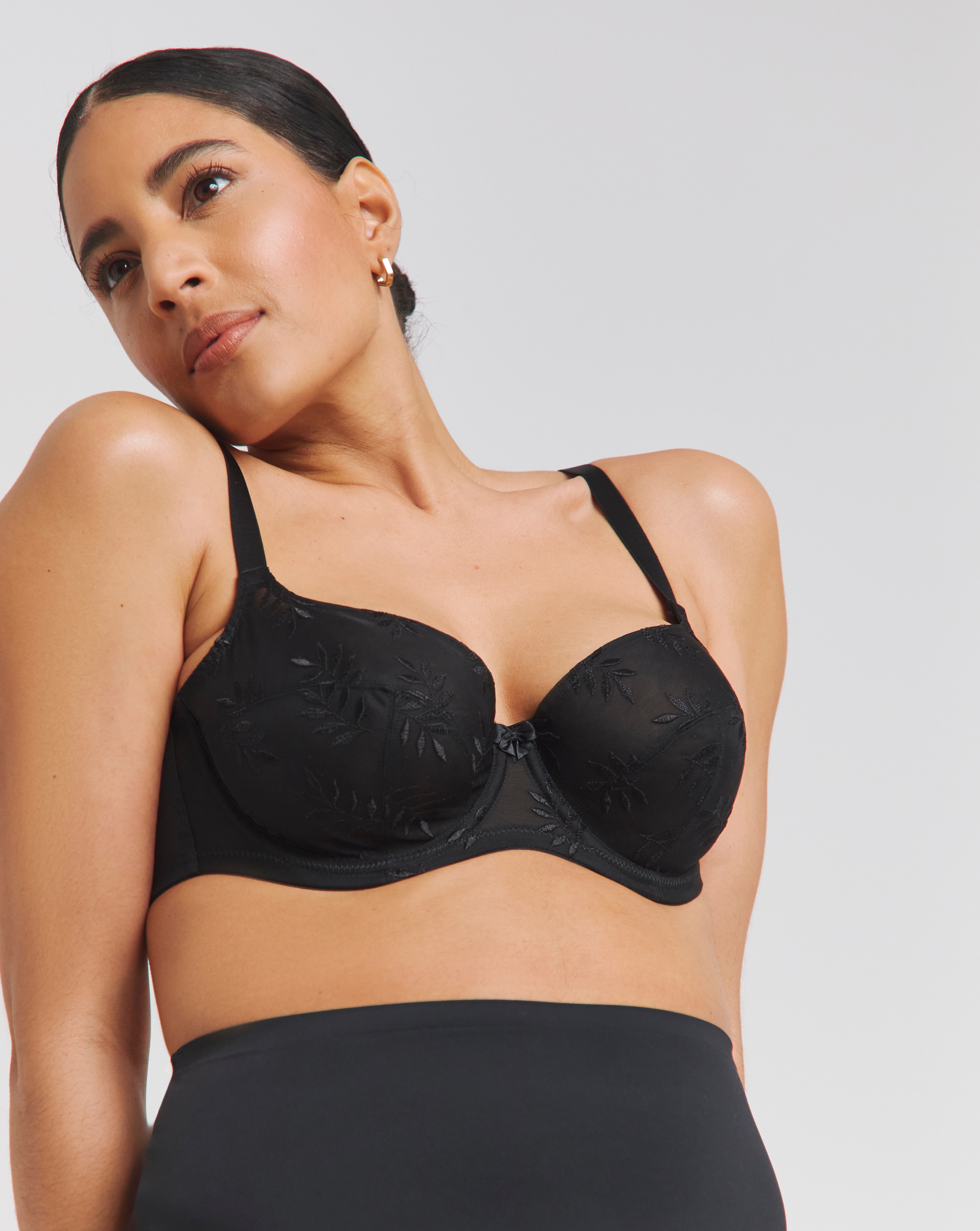 Panache DD+ Tango II Balcony Bra In Black | UK Size 30E Women's