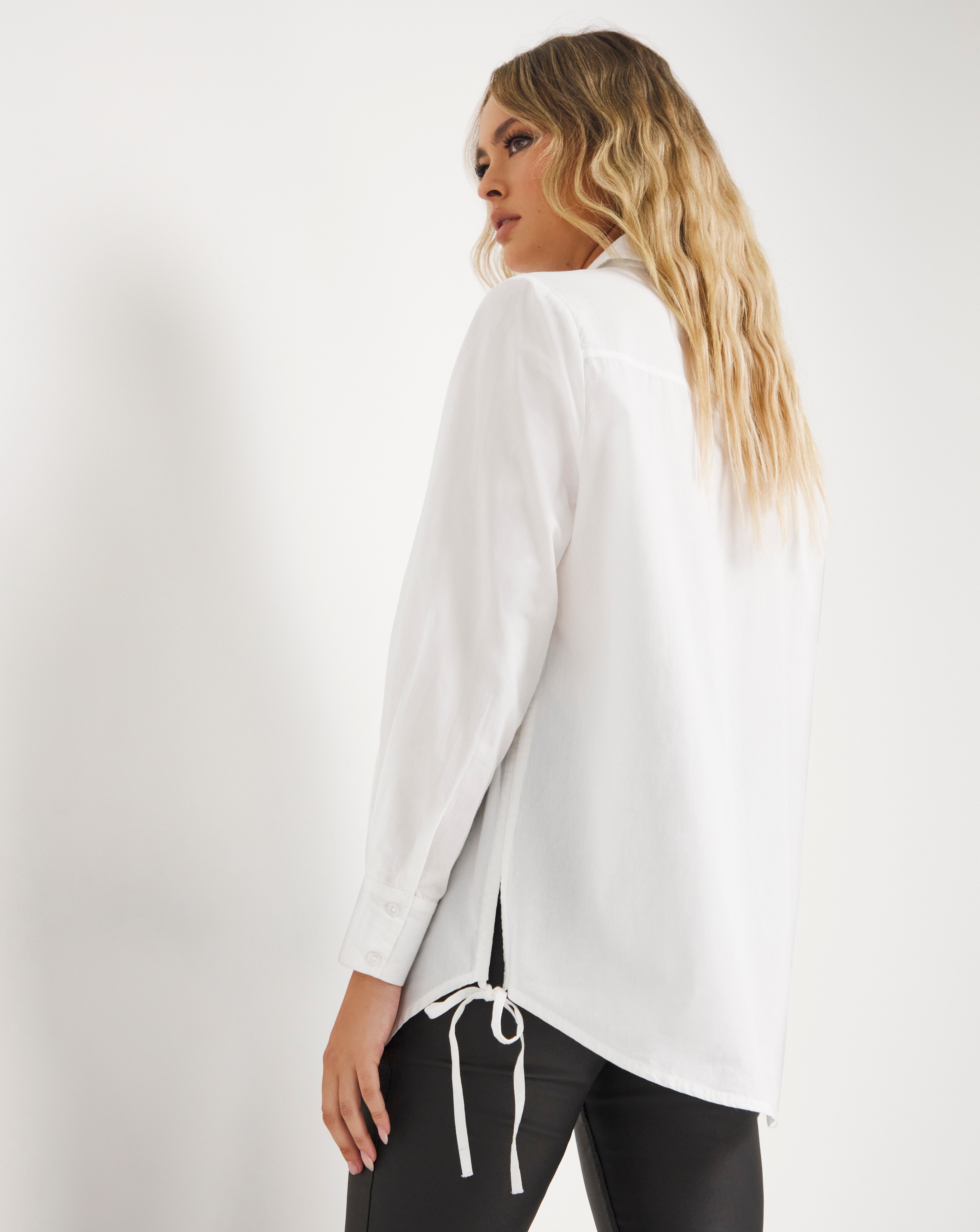 Ruched side shirt hotsell