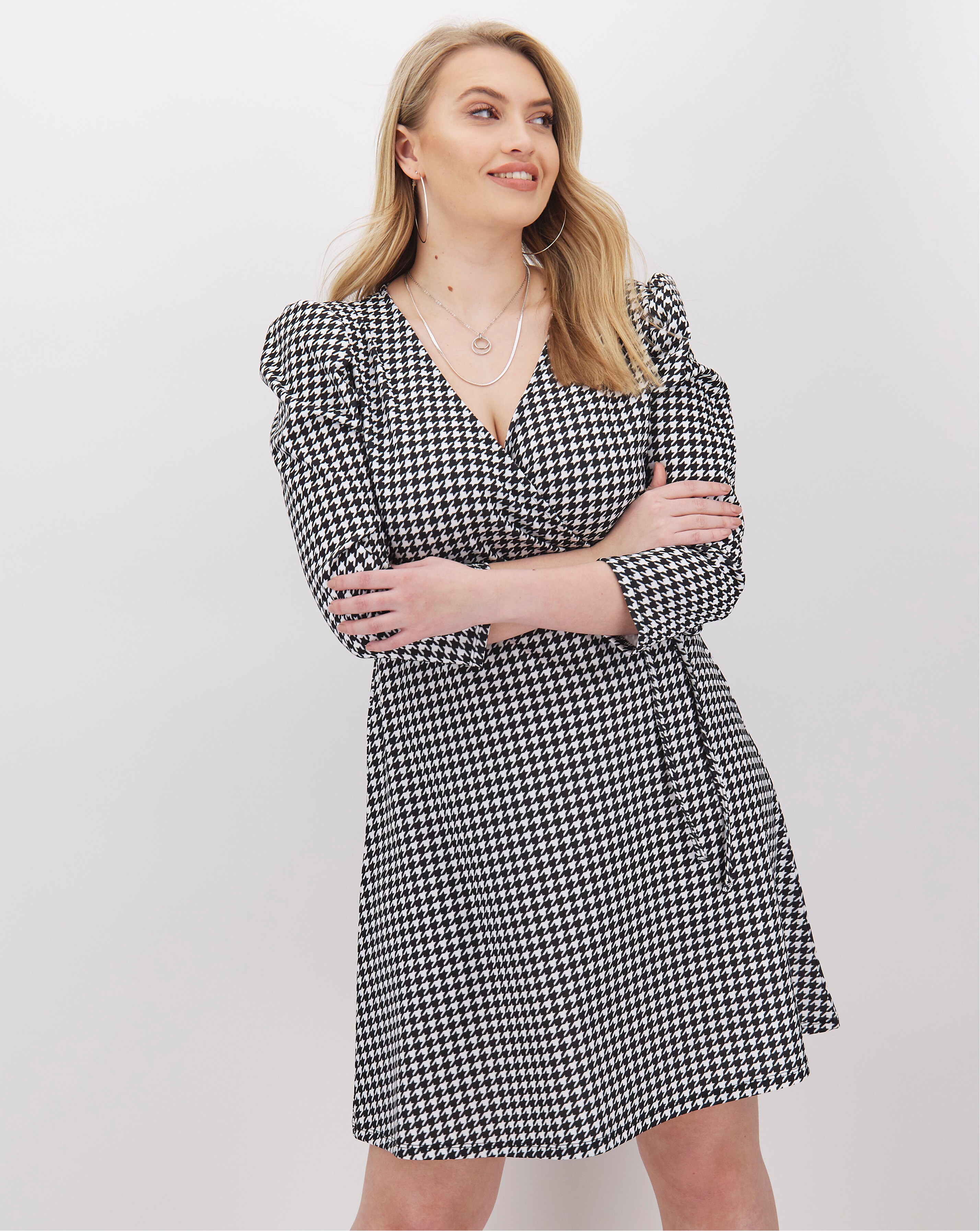Pink clove wrap dress 2025