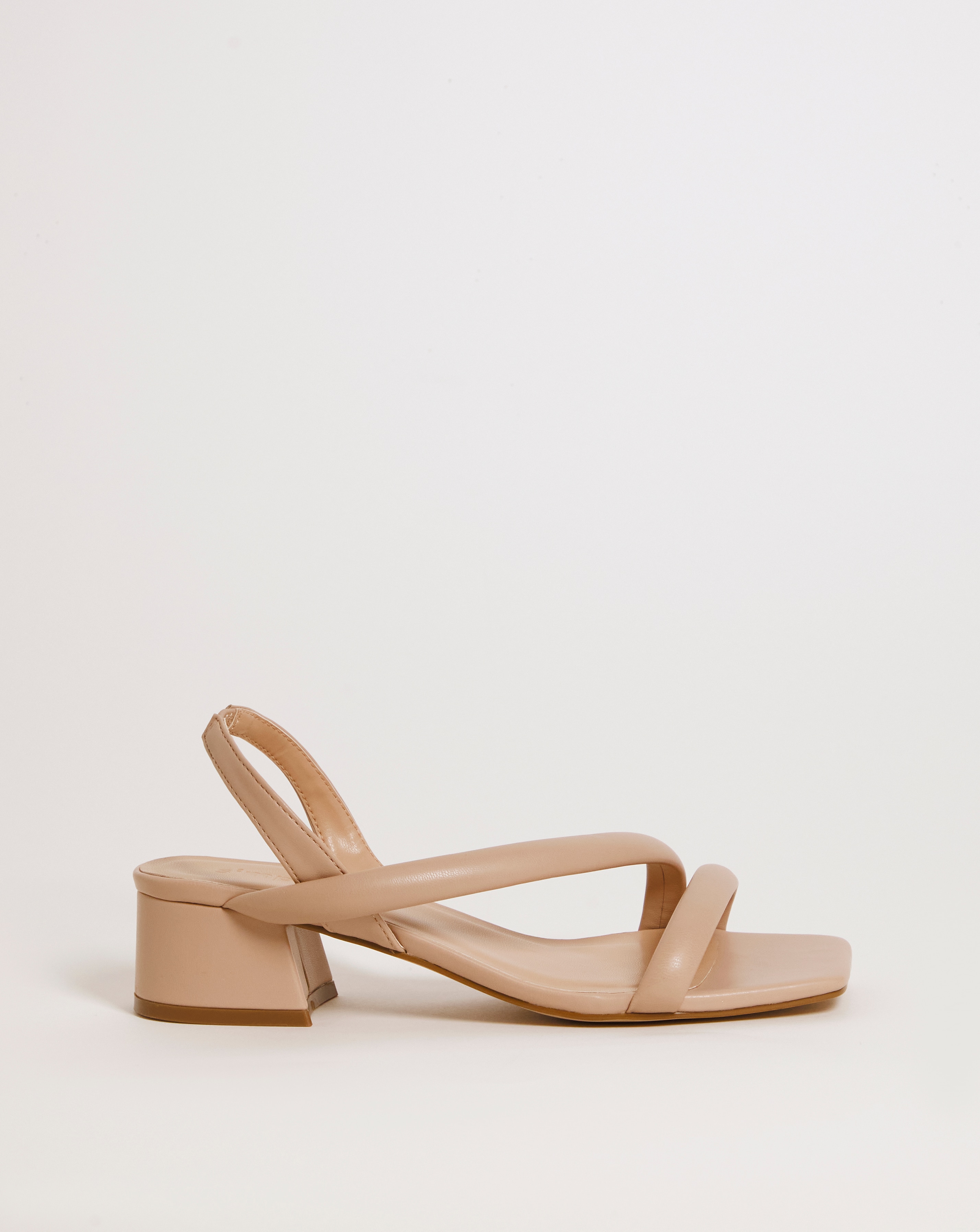 Asymmetric Low Heeled Sandals Ex Wide