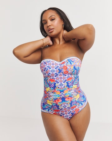 Figleaves FRIDA Underwired bandeau swimsuit
