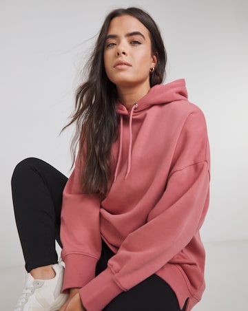 Pink Longline Hoodie