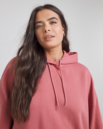 Pink Longline Hoodie