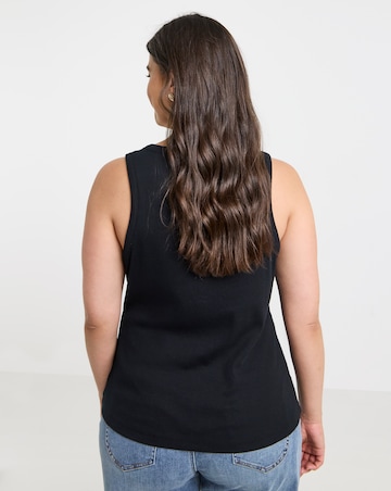 Simply Be Black Henley Vest