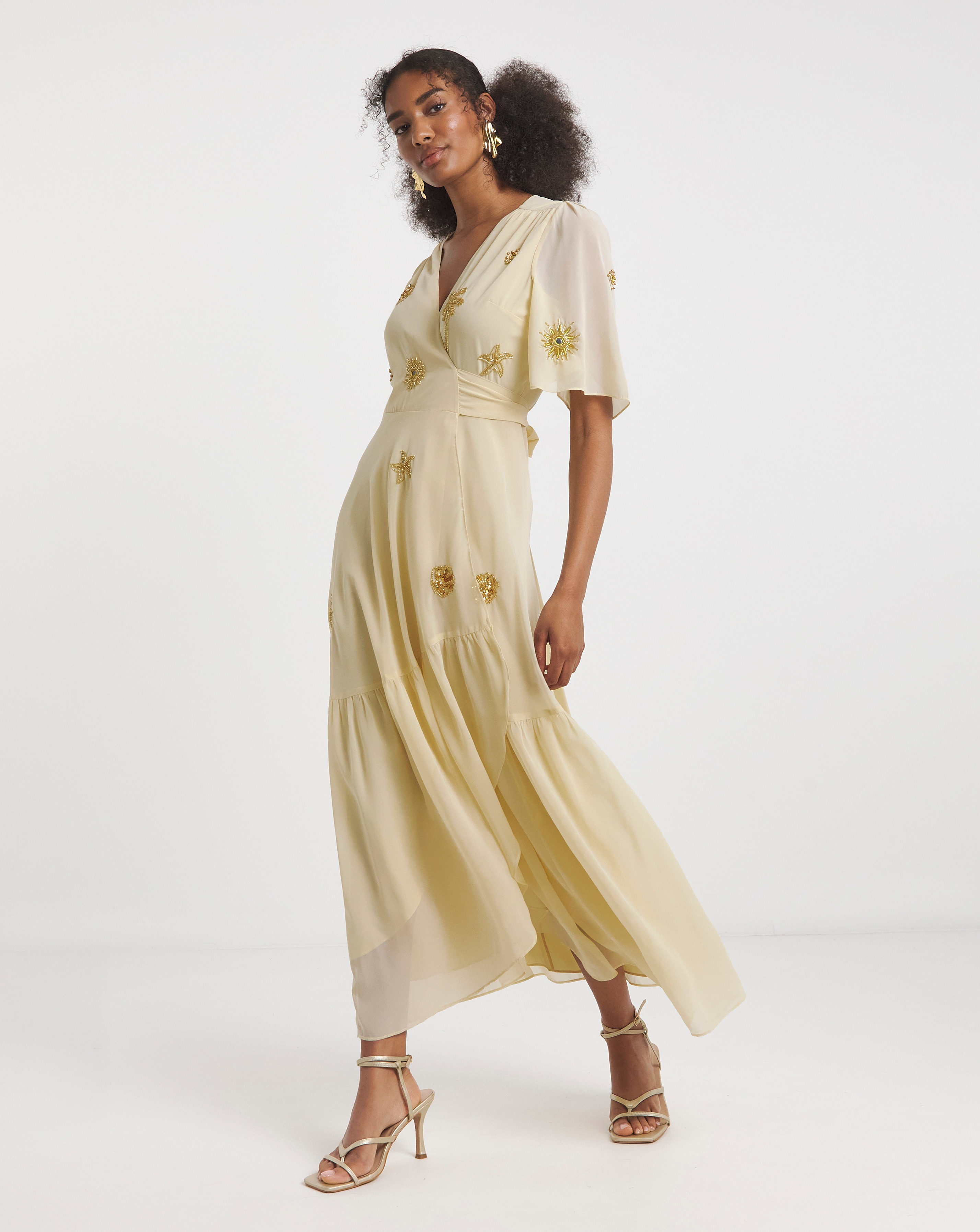 Hope & Ivy Vera Wrap Maxi Dress