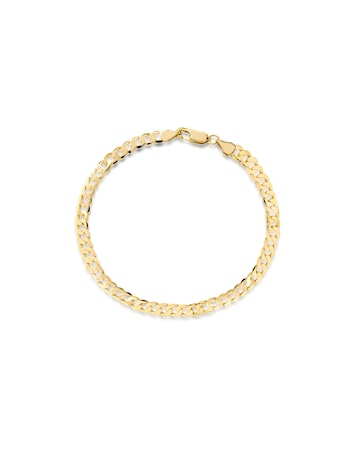 9Ct Gold Curb Bracelet