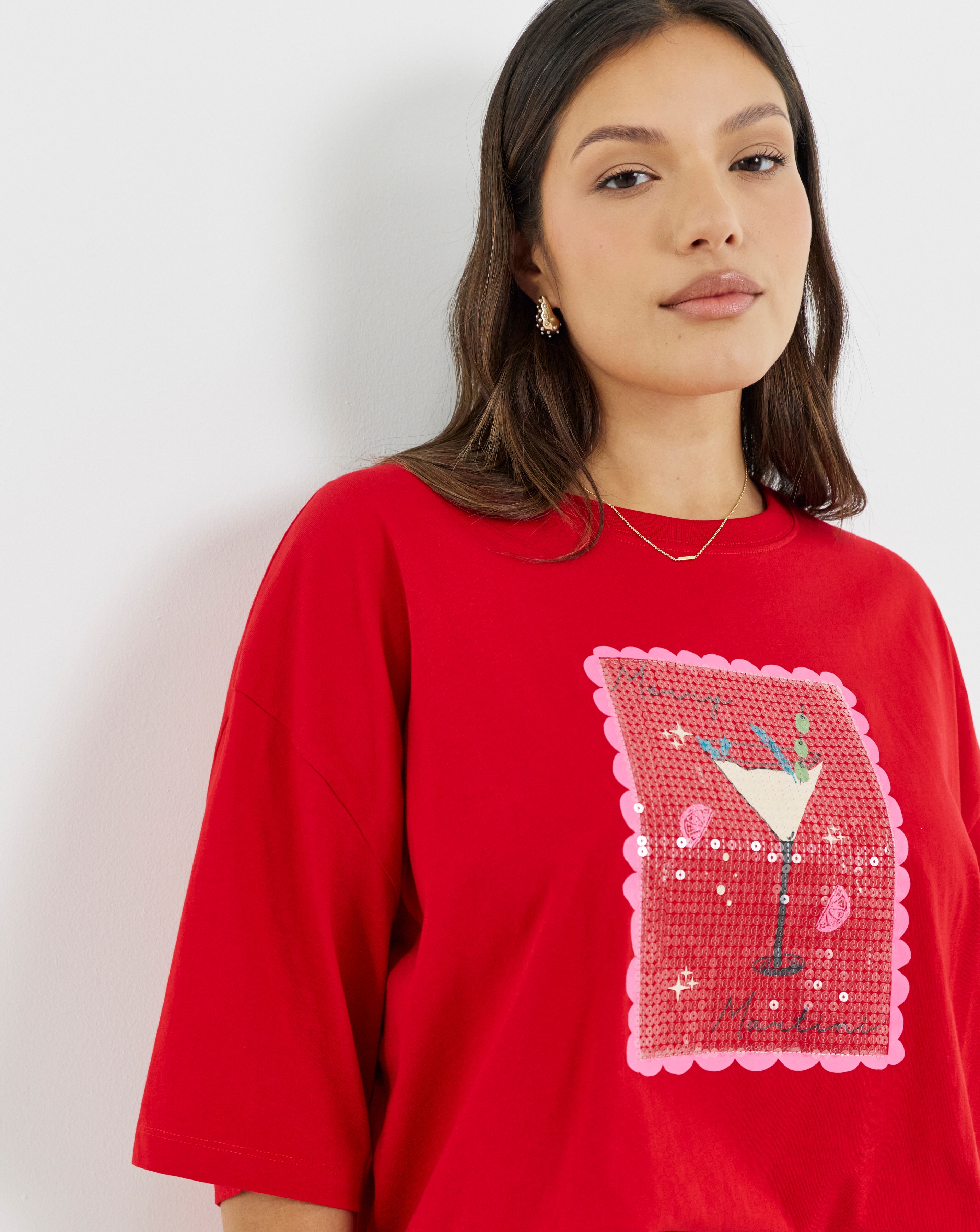 New In - Merry Martini Graphic T-Shirt