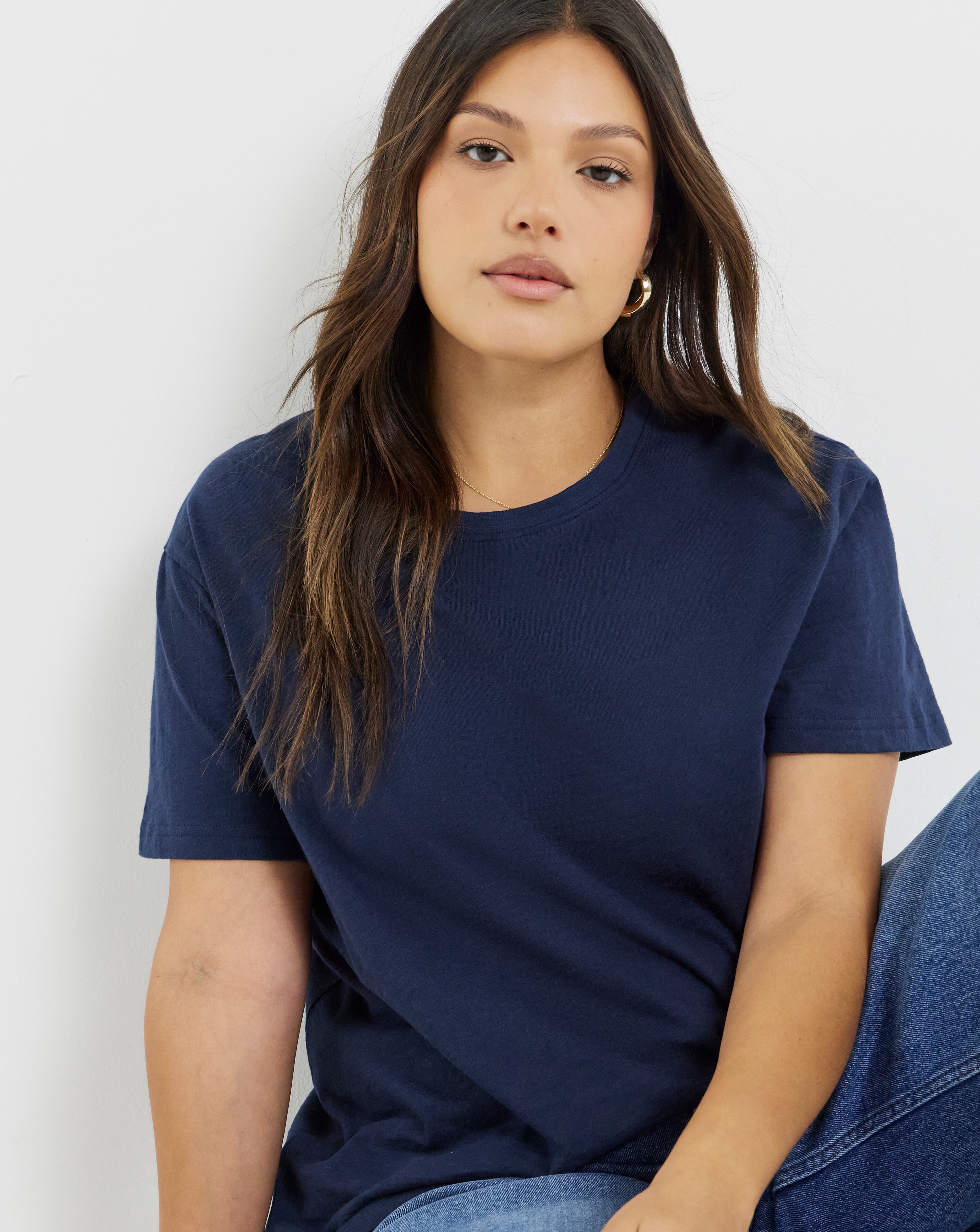 New In - Slub Slim Fit Crew Neck T-Shirt