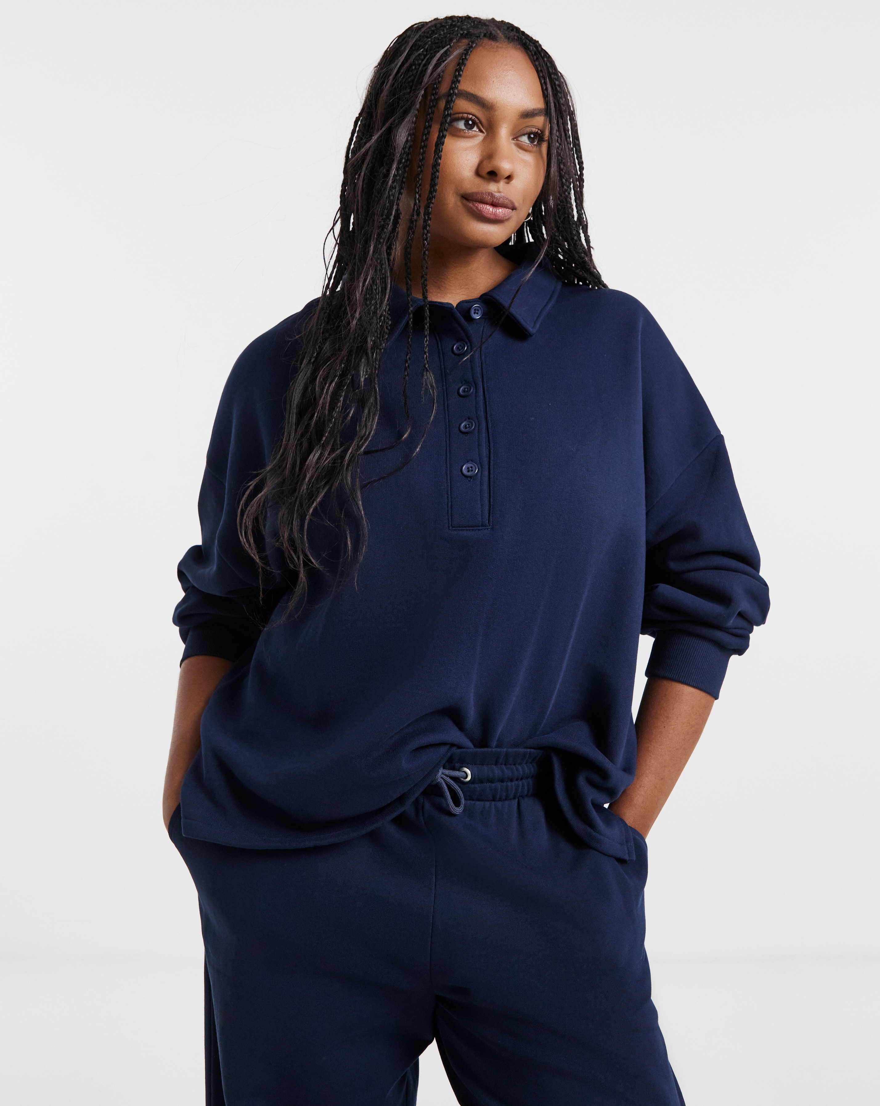 New In - Polo Neck Sweatshirt