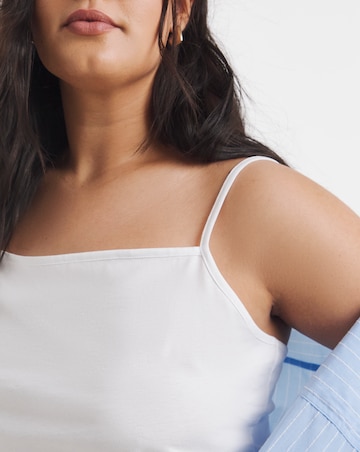 Black, White & Grey 3 Pack Square Neck Camis