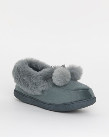 Cushion Walk Faux Fur Slippers E Fit