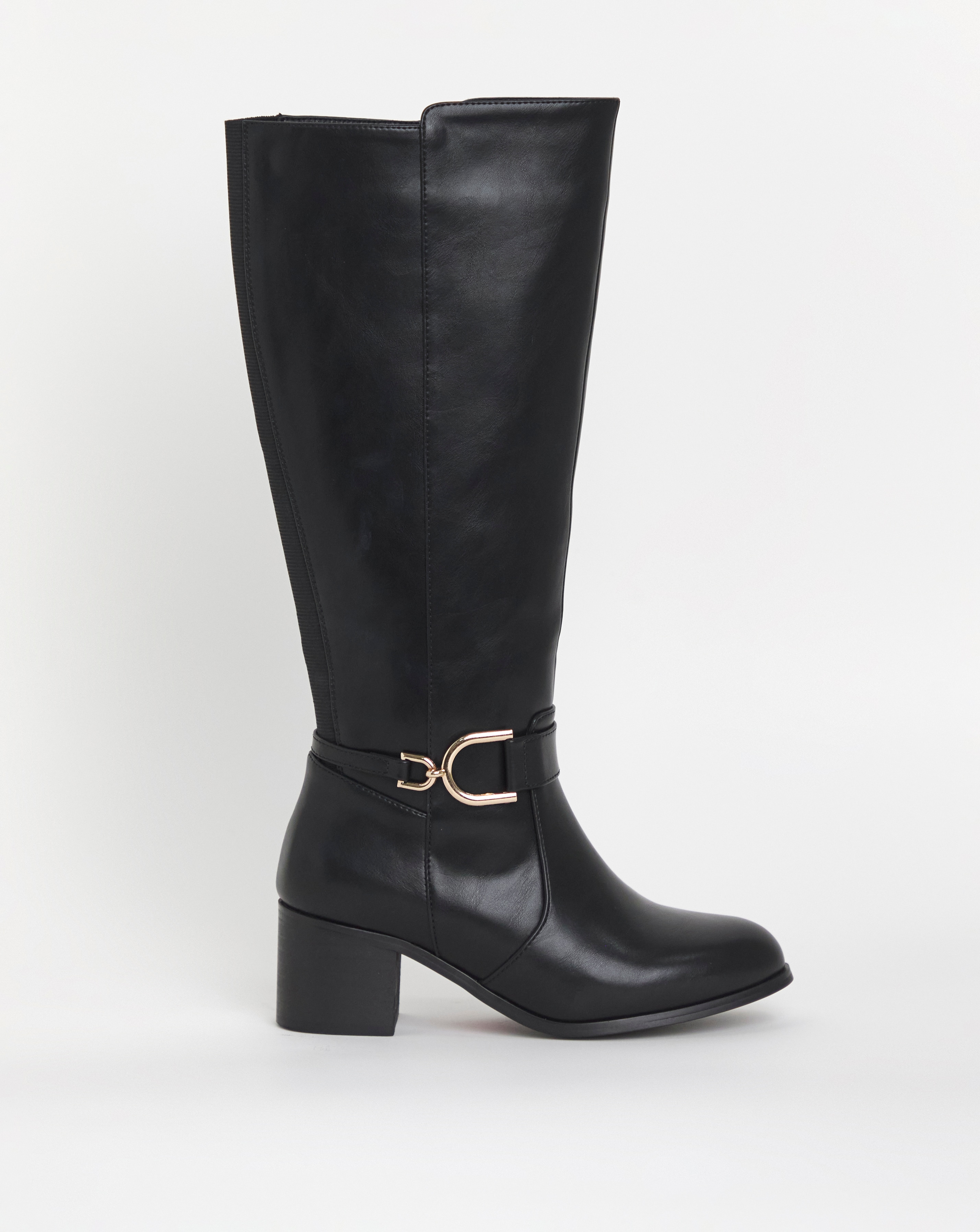 New In - Cushion Walk Block Heel Boot E Fit