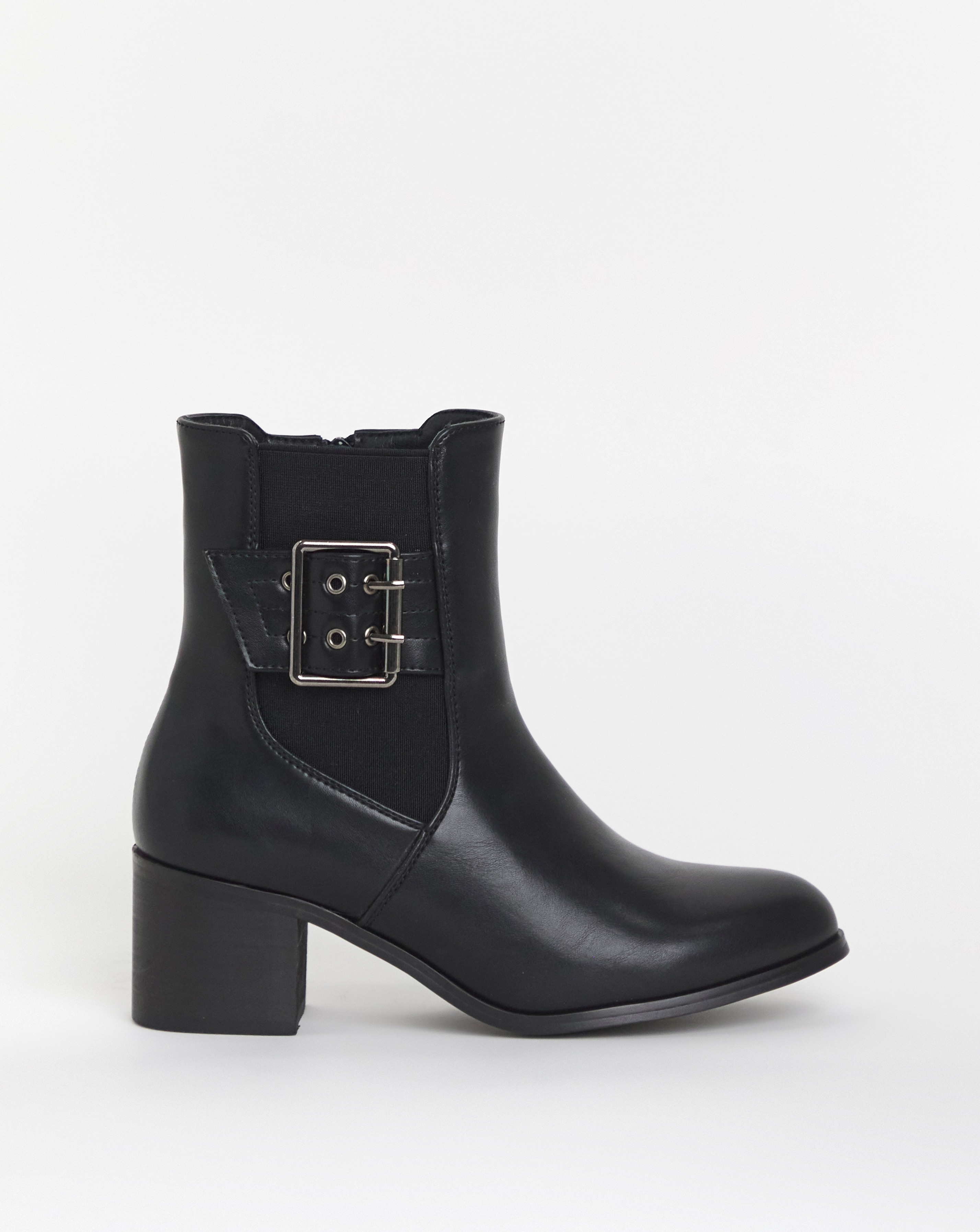 New In - Cushion Walk Block Heel Boot E Fit