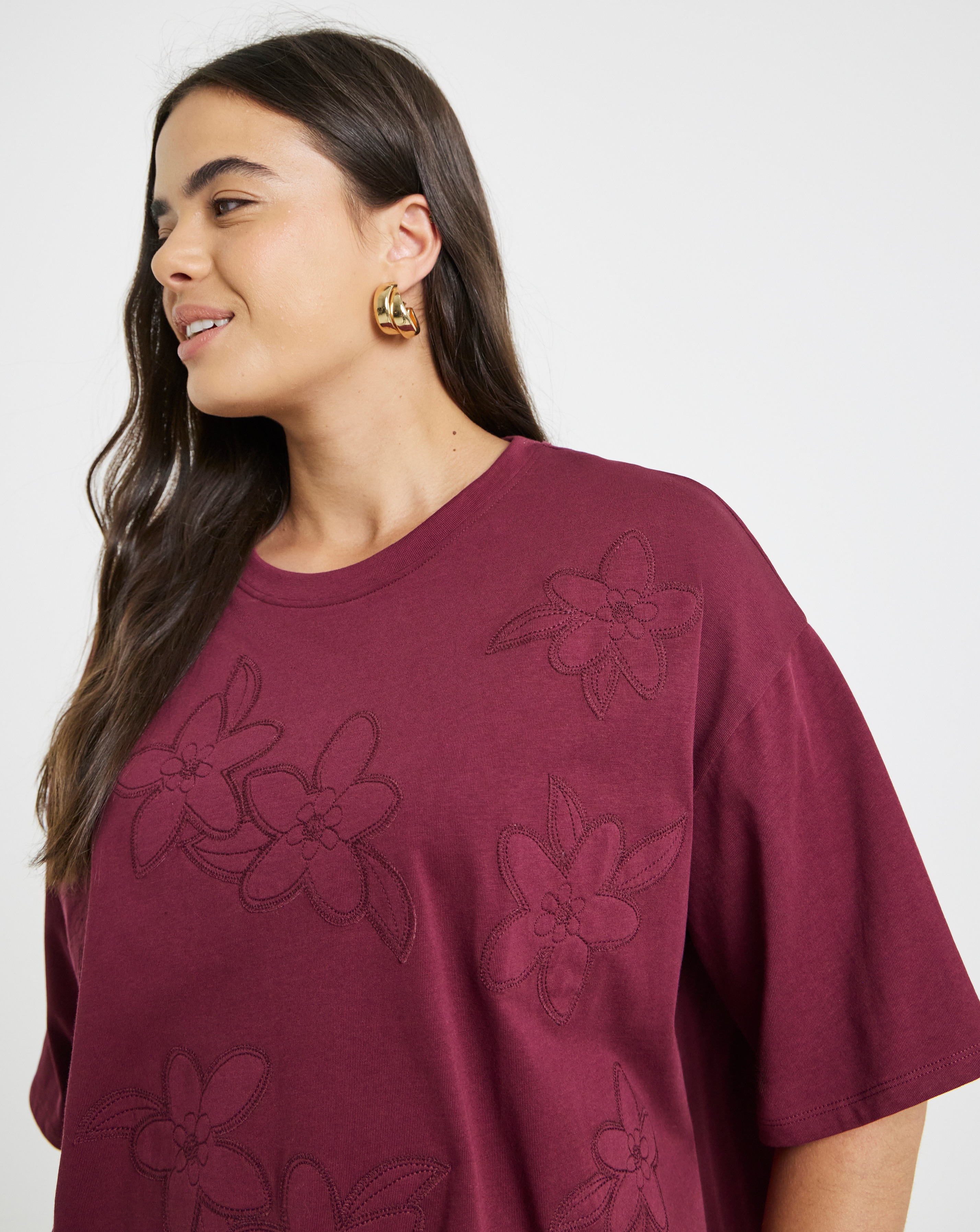 Floral Burn Out T-Shirt