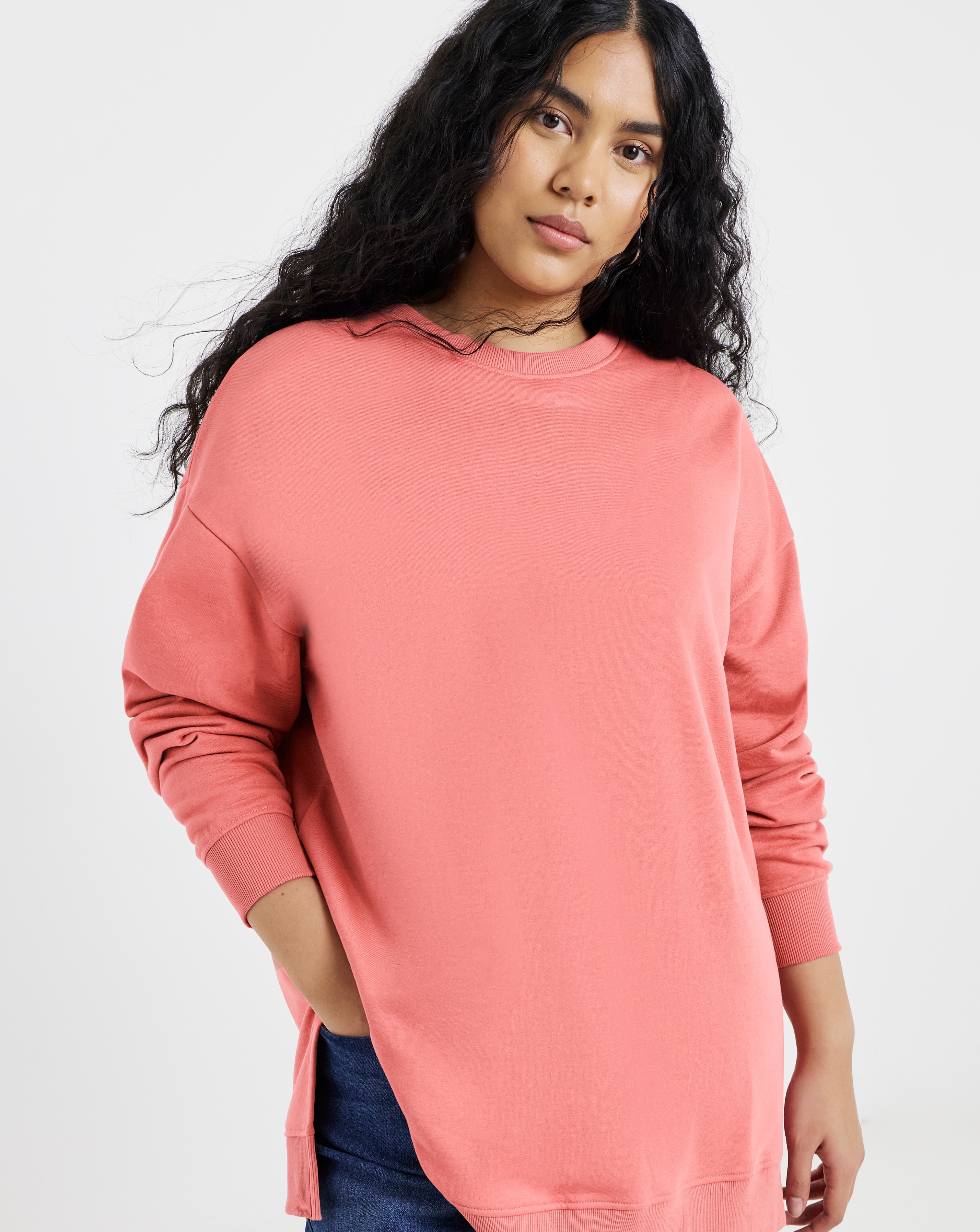 New In - Side Split Sweatshirt Tunic