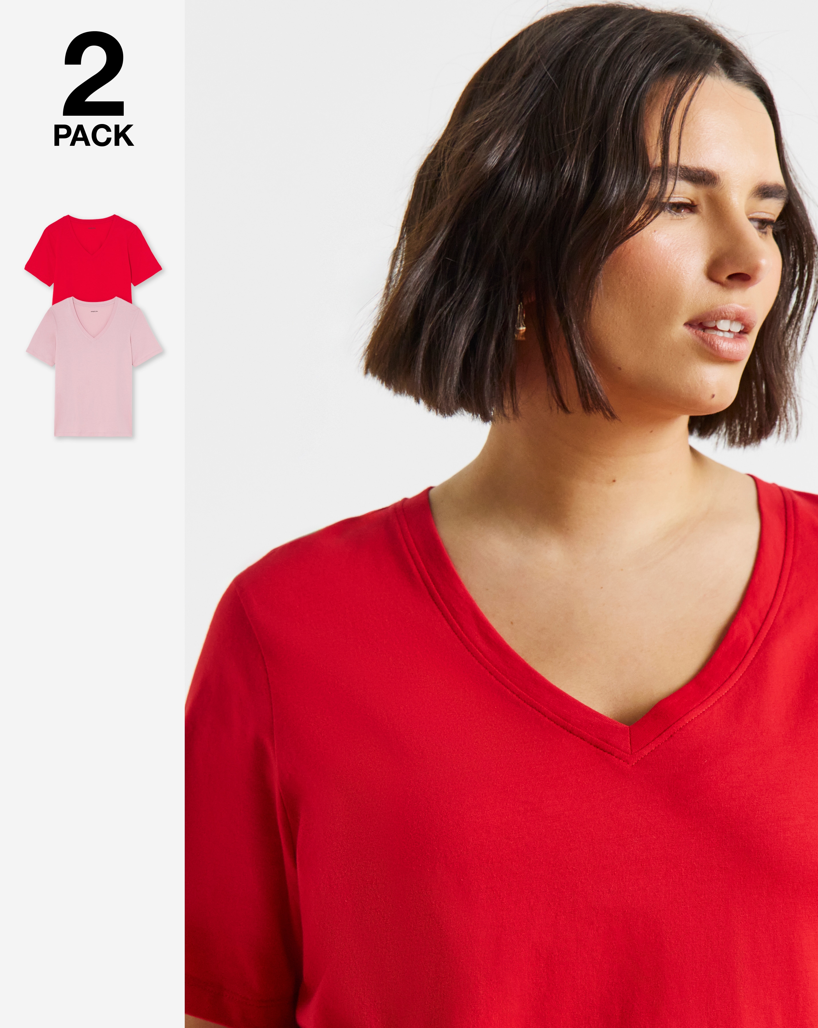 New In - 2 Pack V Neck T-Shirts