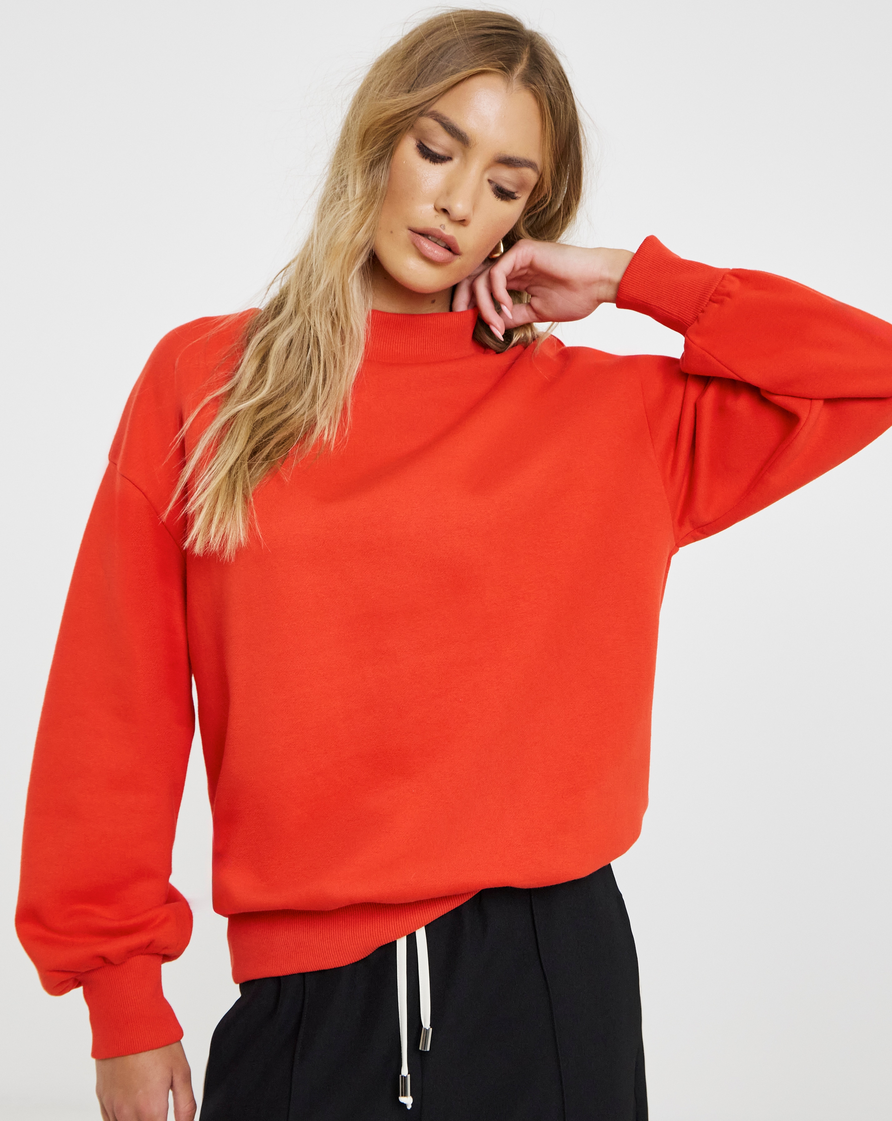 High Neck Sweatshirt