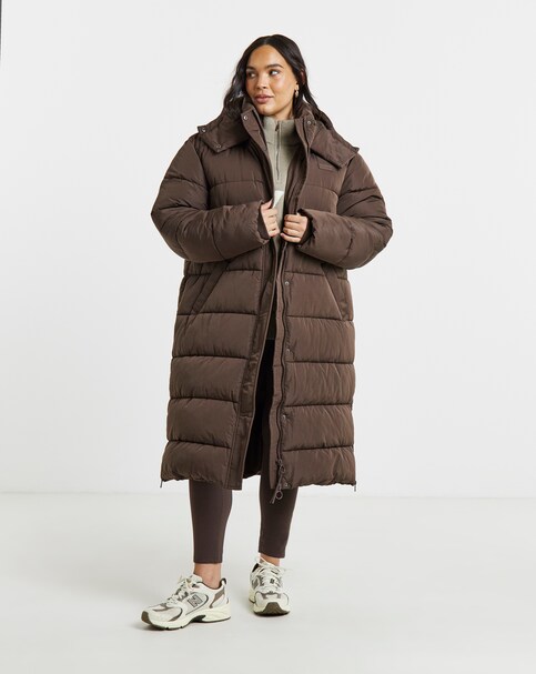 New In - Gym King Longline Quilted Puffer Coat
