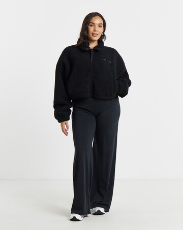 Gym King Linear Cropped Borg Full Zip