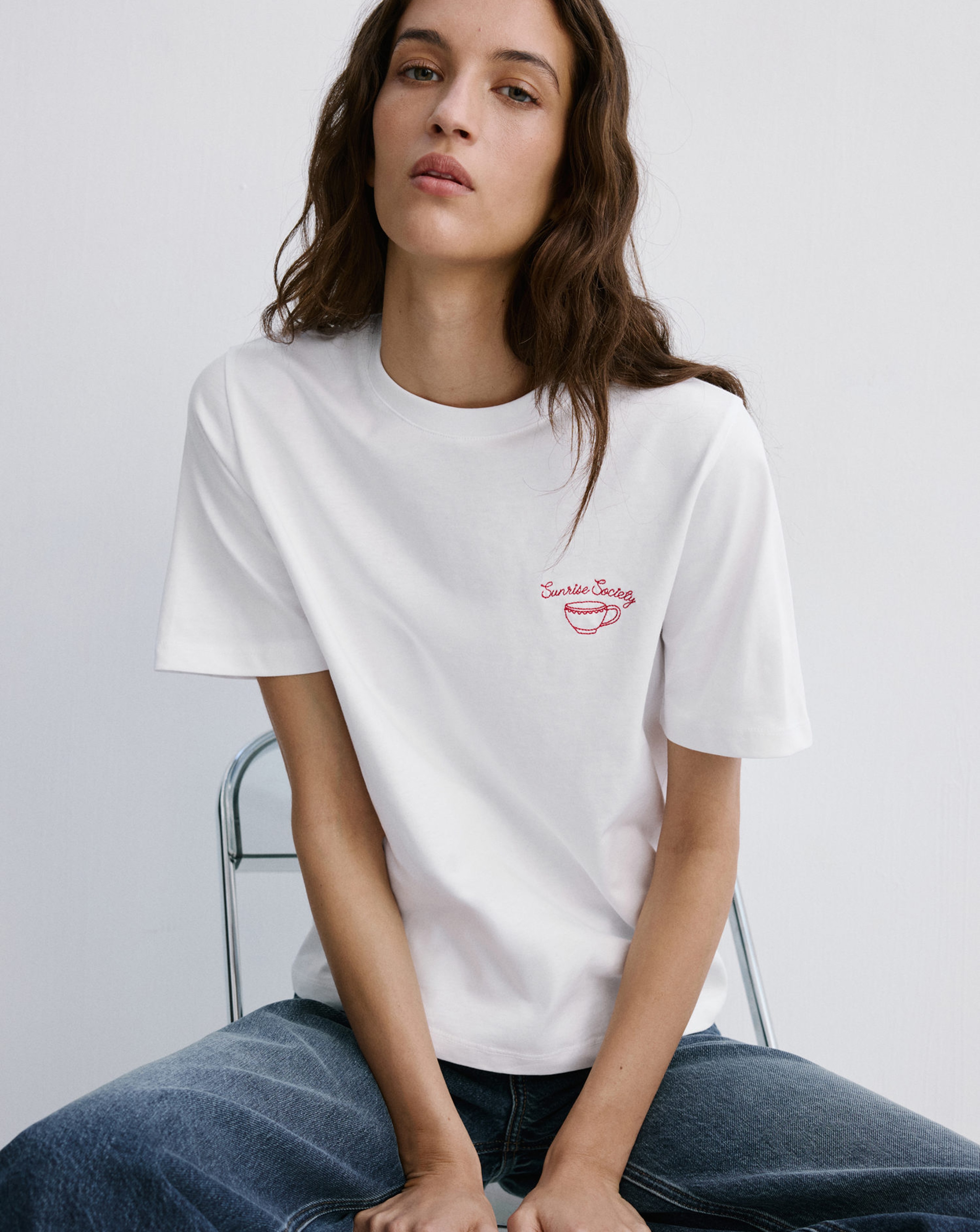 New In - Mango T-Shirt Coffee