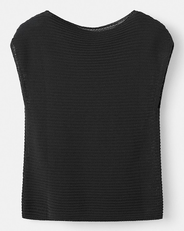 Mango Short-Sleeved Knitted Top