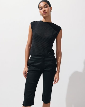 Mango Short-Sleeved Knitted Top