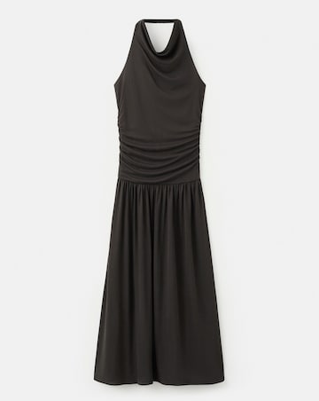 Mango Draped Halter Dress
